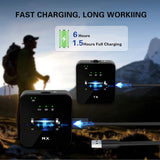 FRAMONICS Wireless Lavalier Microphone with AI Noise Canceller 2.4GHz Dual Lavalier Microphone with Monitor Gain and Mute Interview TikTok